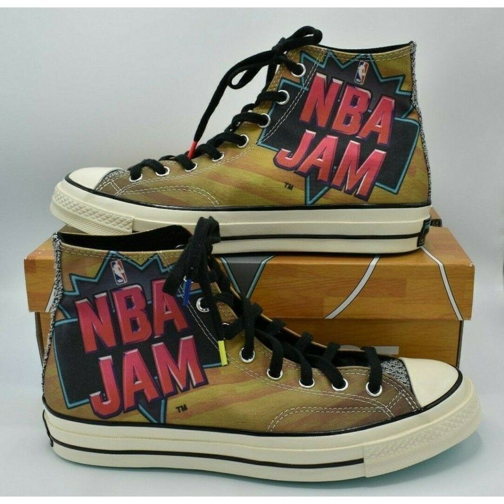 NWB Converse Mens Size 9 NBA JAM Chuck Taylor 70 High Top Casual Shoes 171692C - Picture 1 of 10